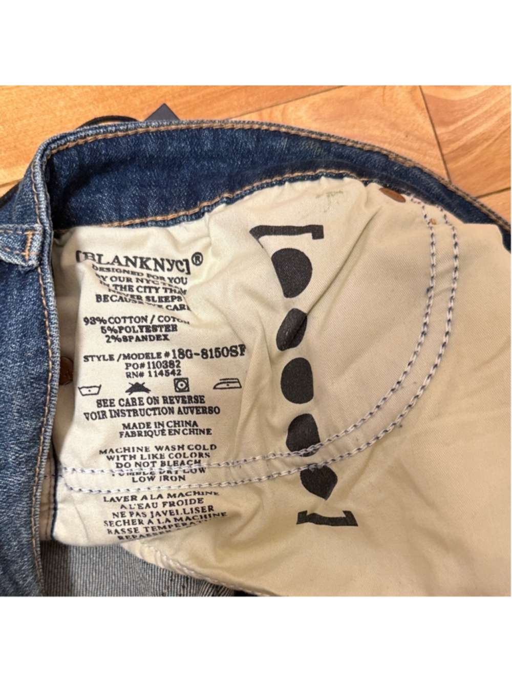 NWT Blank NYC Indigo Distressed Jean Shorts - Picture 10 of 10